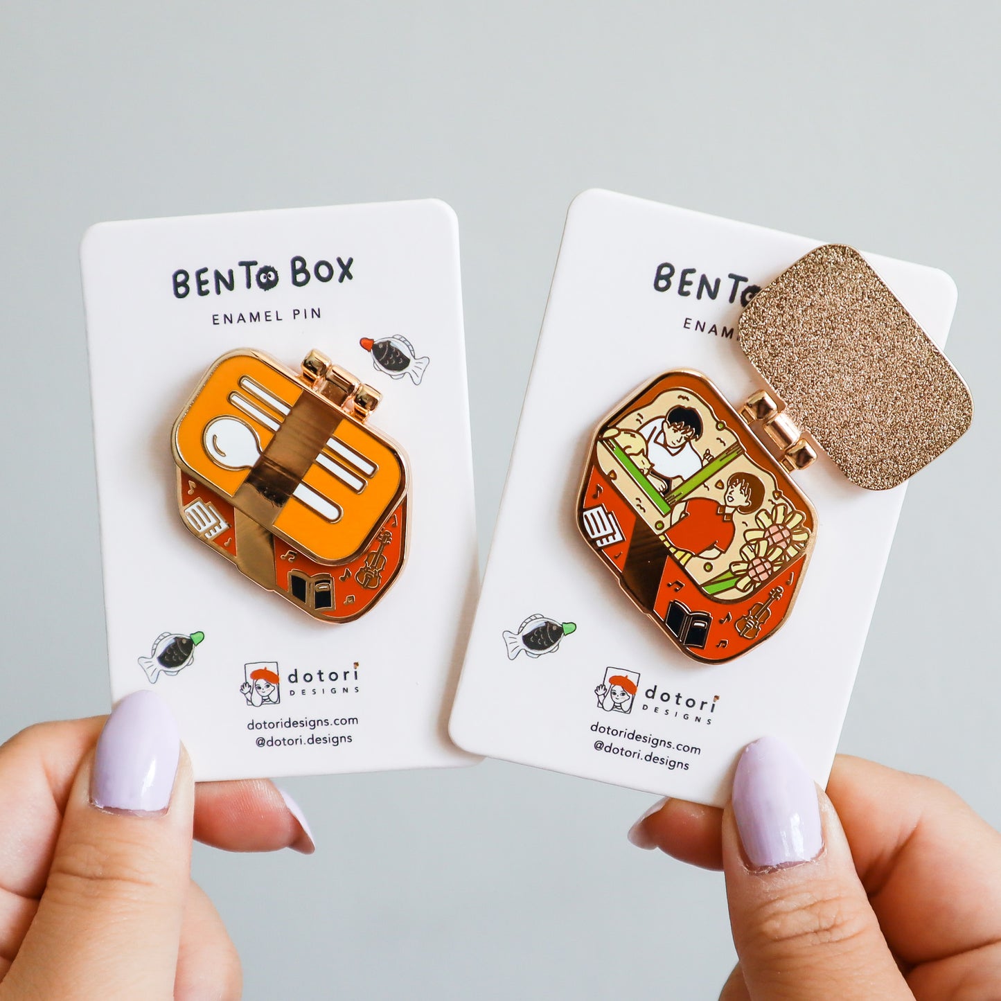 Whisper of the Heart Bento Box Enamel Pin