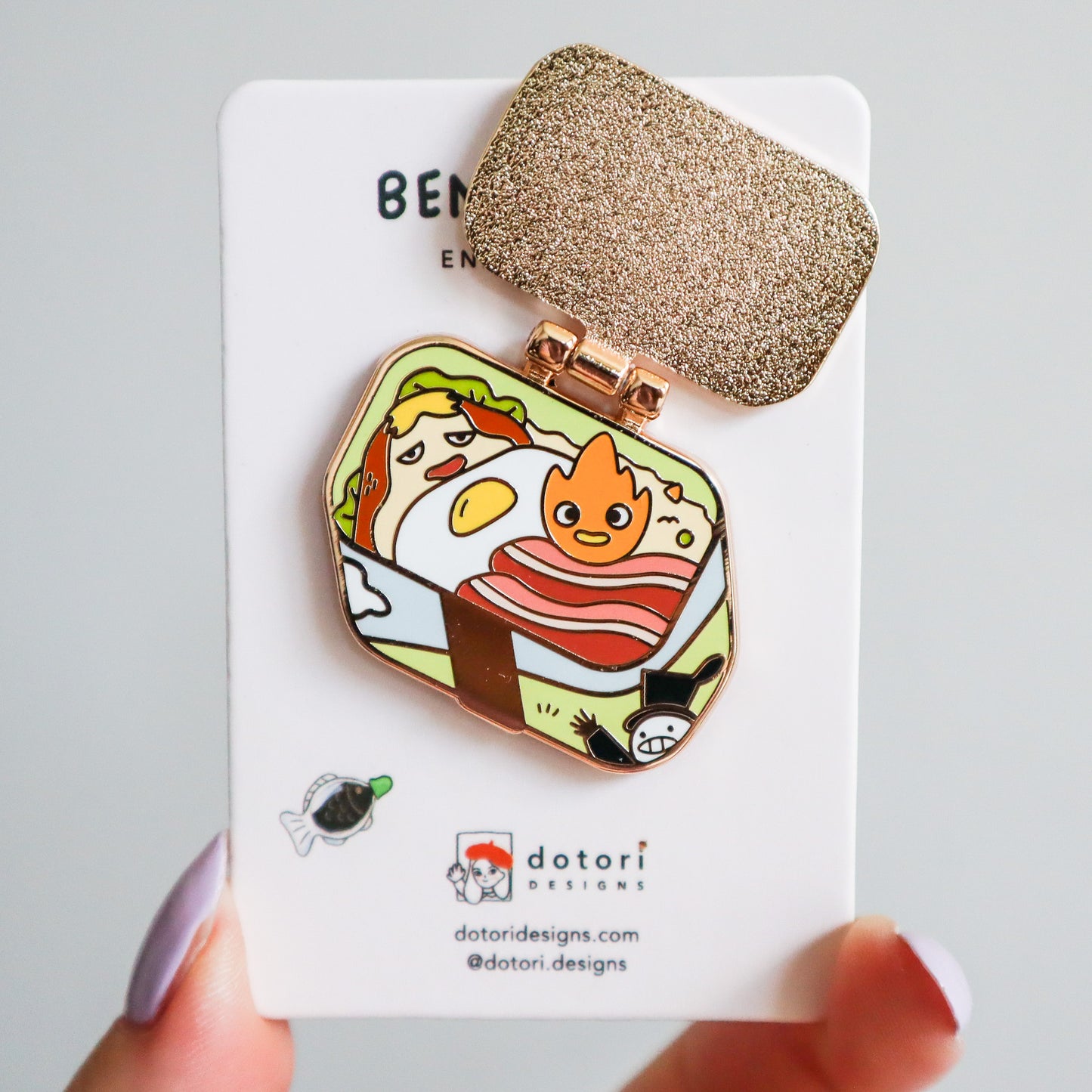 Howl's Moving Castle Ghibli Bento Box Enamel Pin