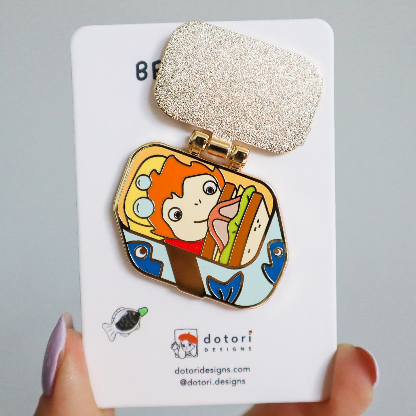 Ponyo Bento Box Enamel Pin