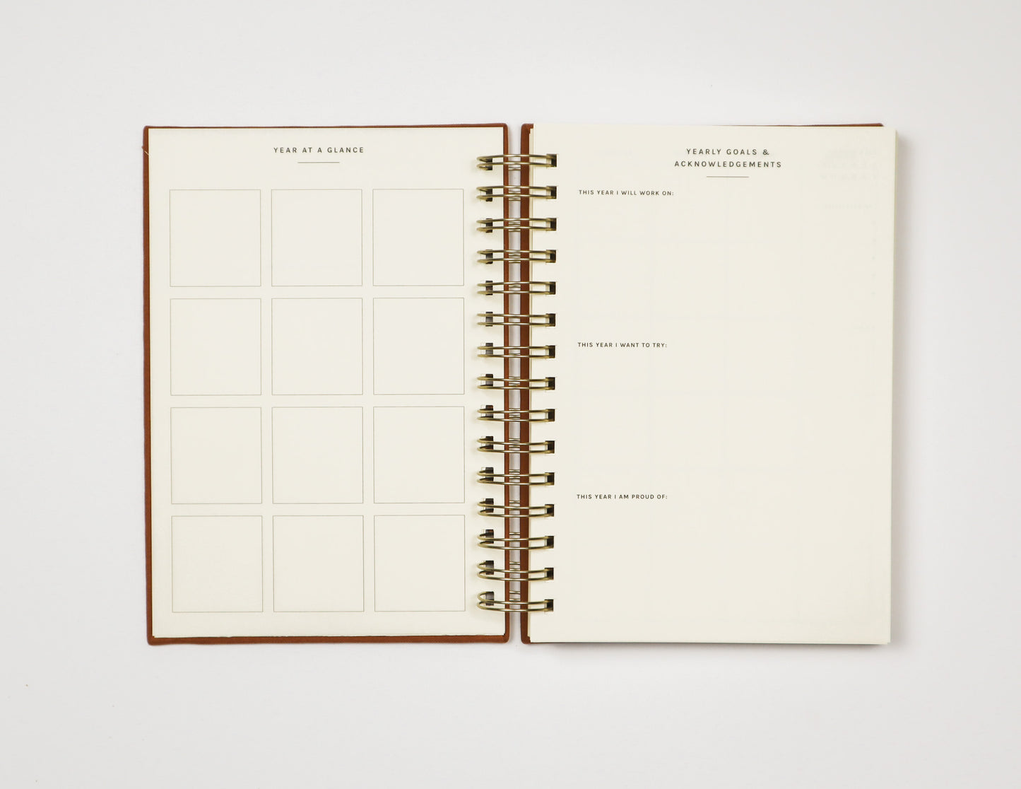 Undated Weekly Planner in Terracotta