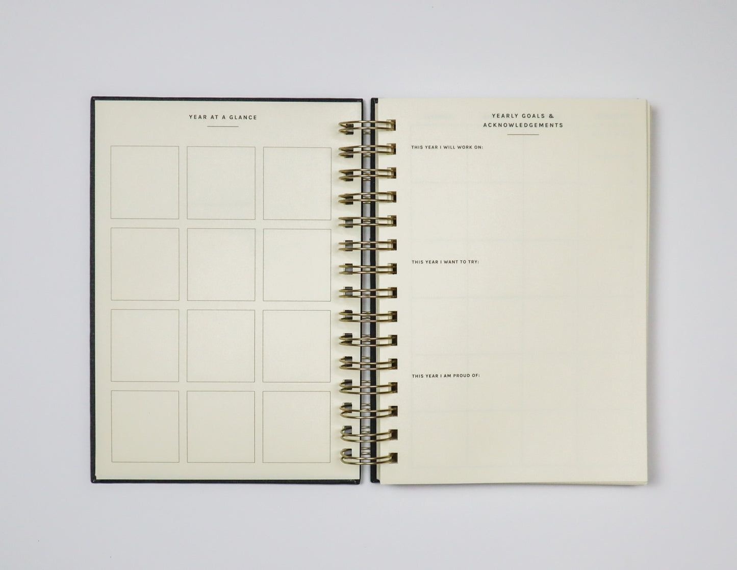 Undated Weekly Planner in Charcoal