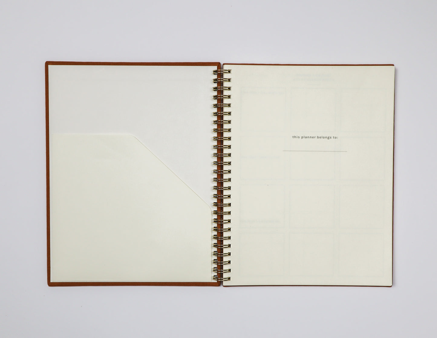 Undated Monthly Planner in Terracotta