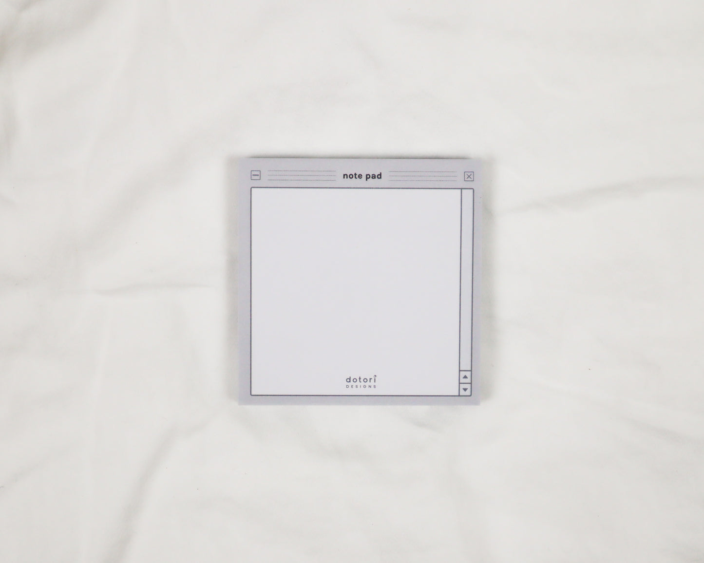 Retro Digital Notepad-inspired Sticky Note