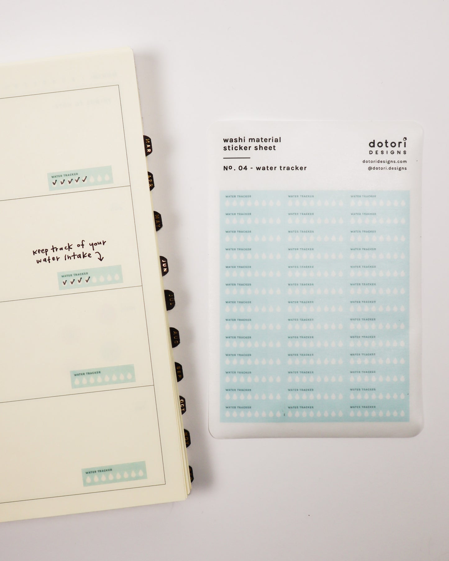 Water Tracker Sticker Sheet