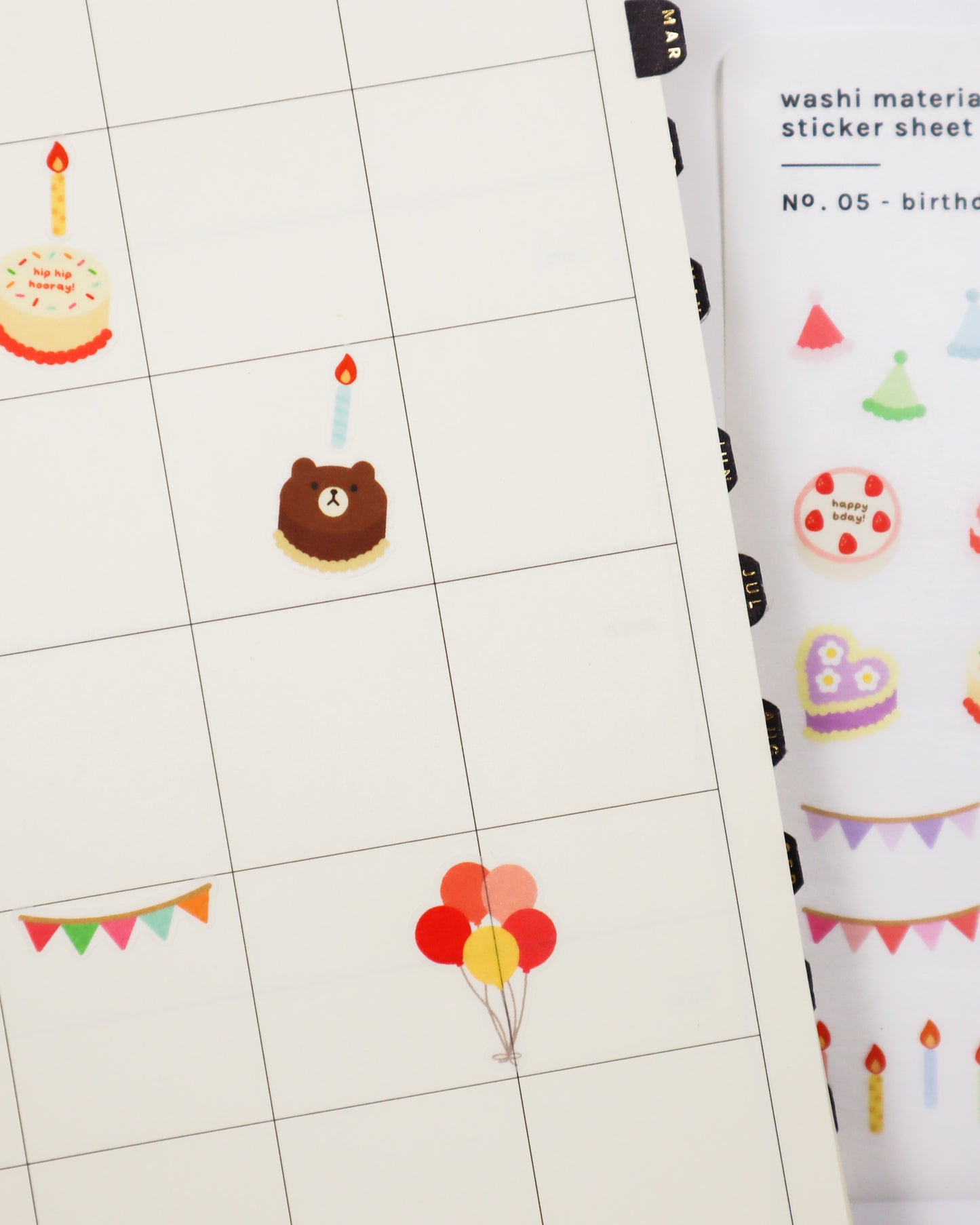 Birthday Party Sticker Sheet