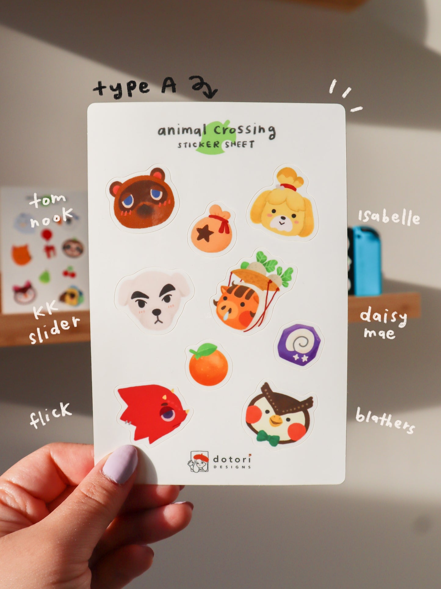 Animal Crossing Sticker Sheet