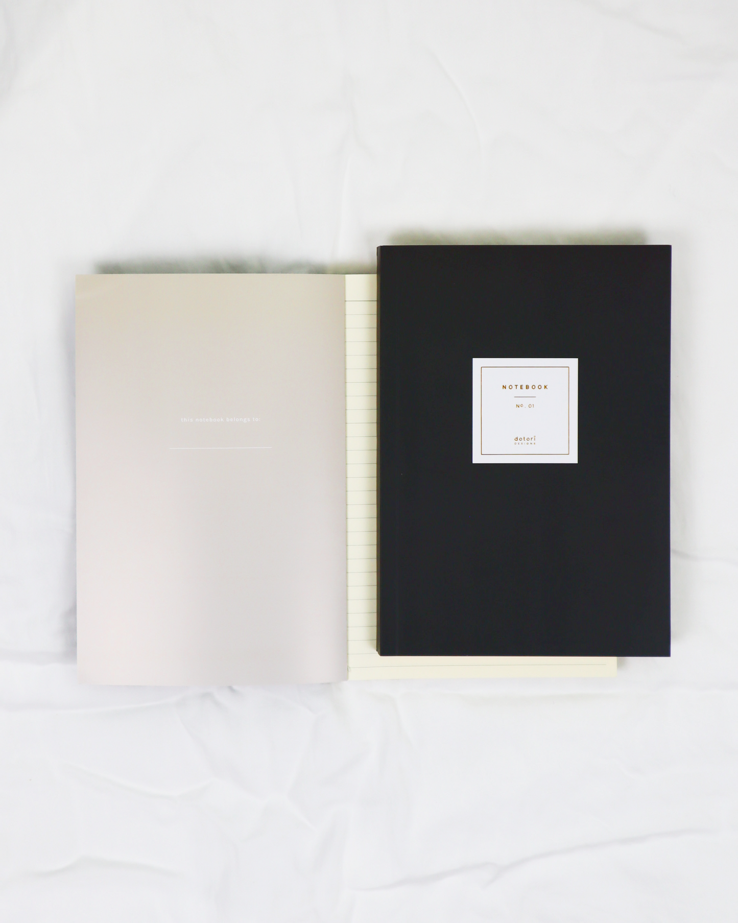 Ruled Notebook with Gold Foil