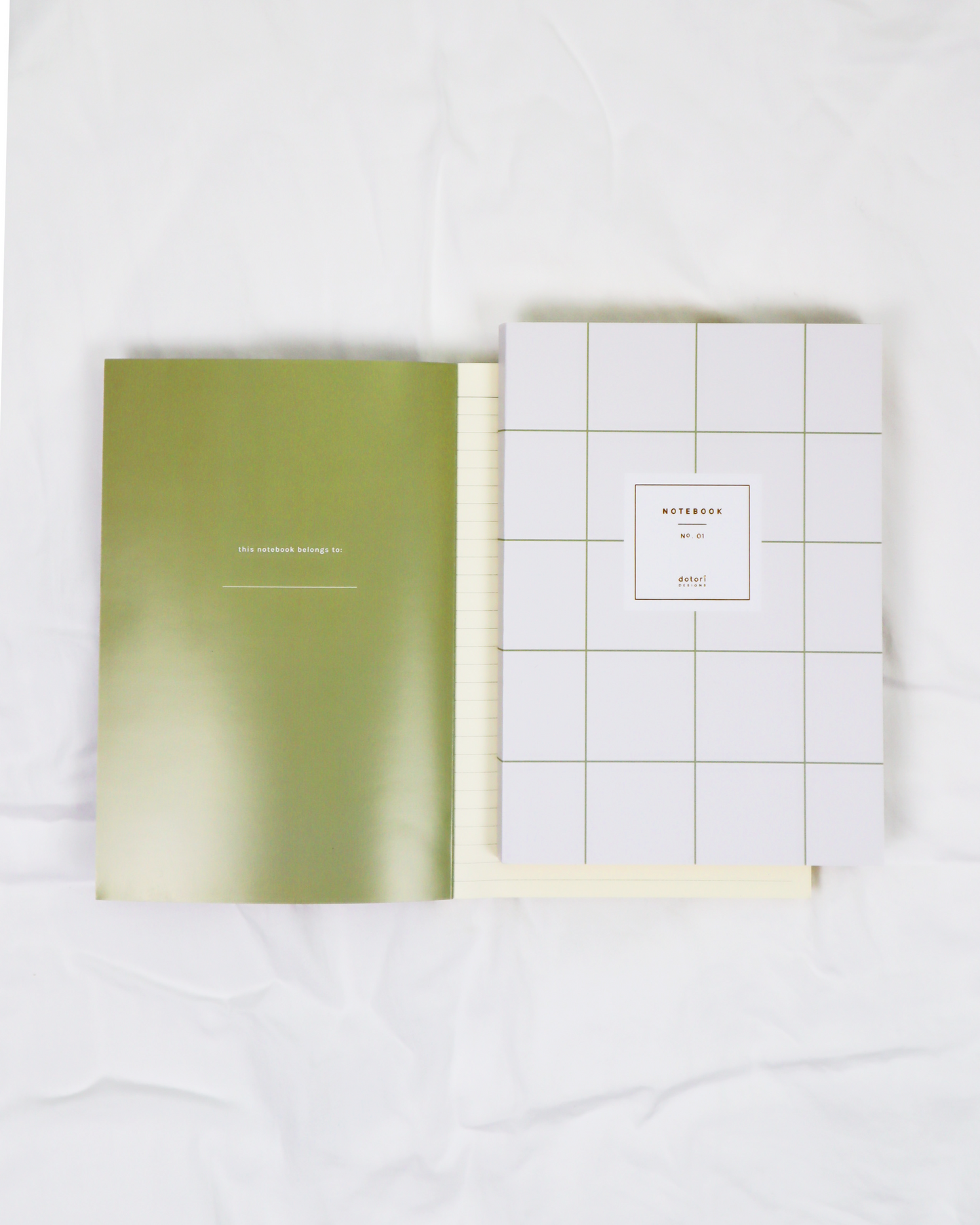 Ruled Notebook with Gold Foil