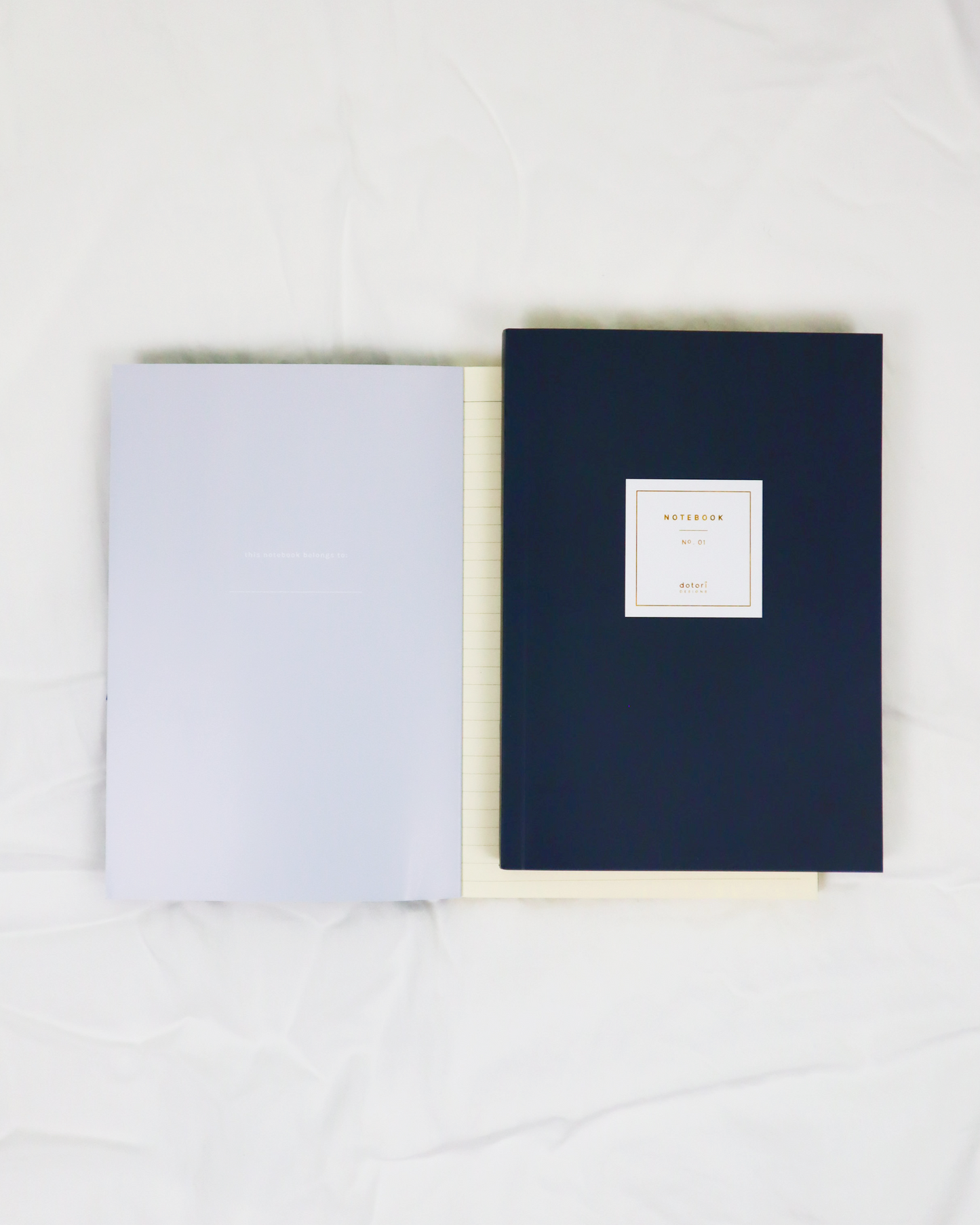 Ruled Notebook with Gold Foil