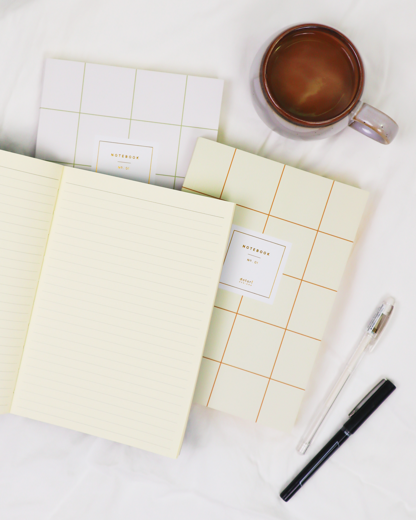 Ruled Notebook with Gold Foil