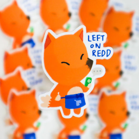 Left on Redd from Animal Crossing Sticker