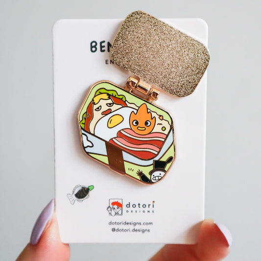 Howl's Moving Castle Ghibli Bento Box Enamel Pin