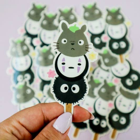 Studio Ghibli Dango Clear Sticker