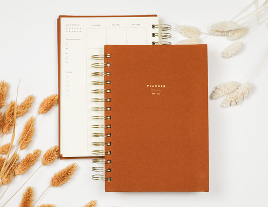 Undated Weekly Planner in Terracotta