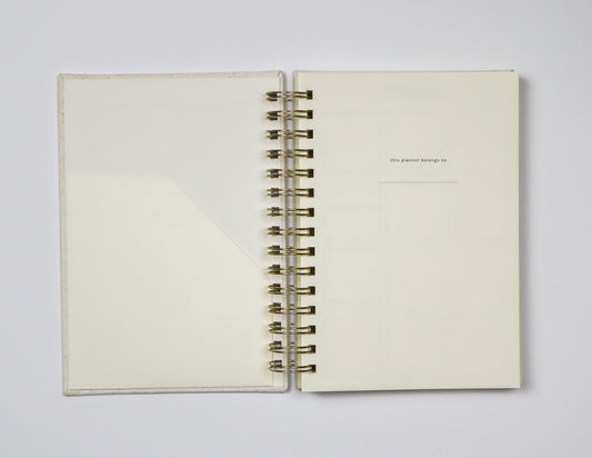 Undated Weekly Planner in Cream