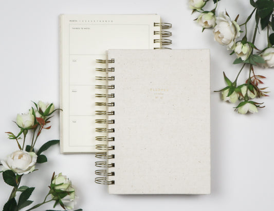 Undated Weekly Planner in Cream