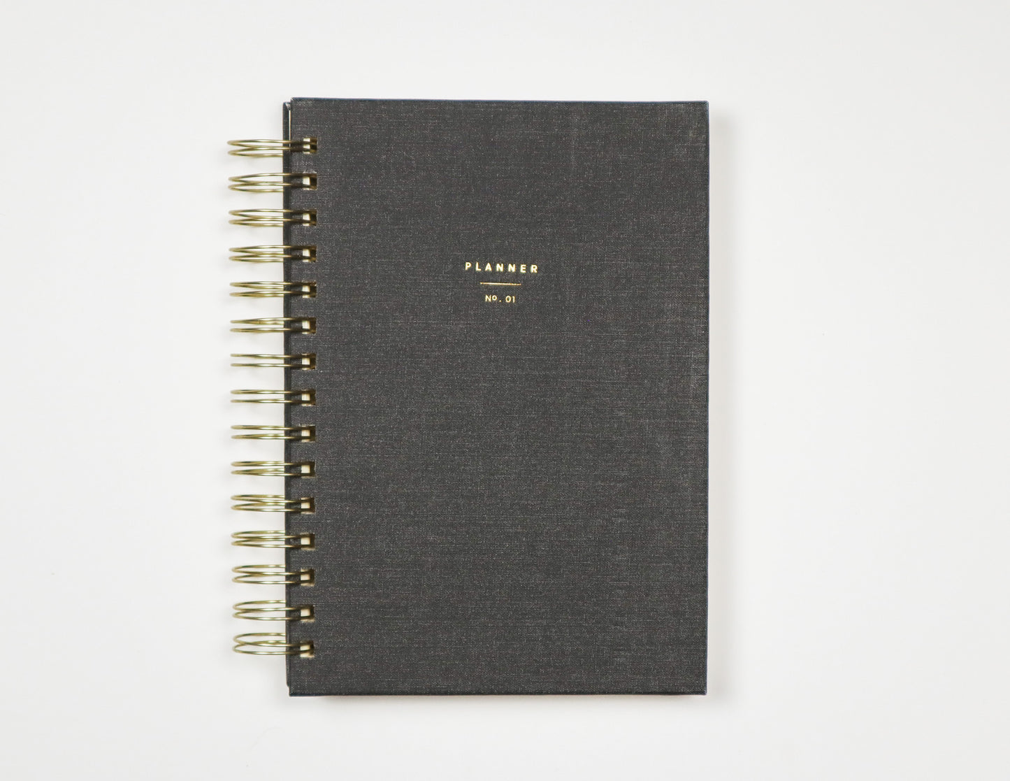 Undated Weekly Planner in Charcoal