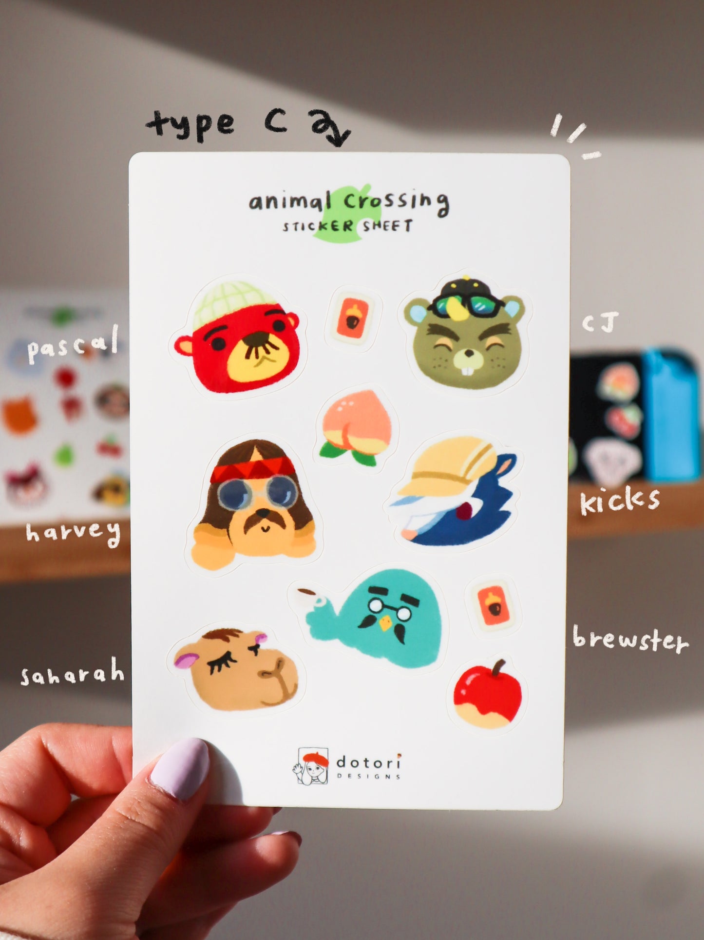 Animal Crossing Sticker Sheet