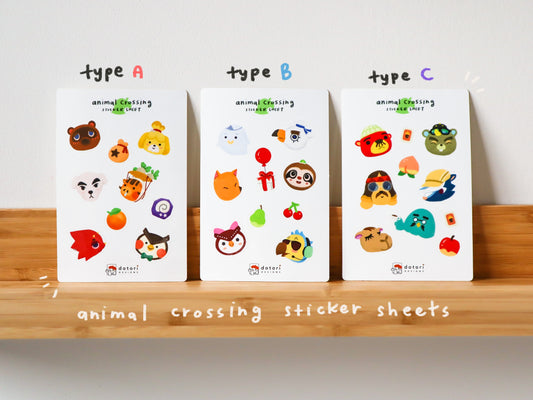 Animal Crossing Sticker Sheet