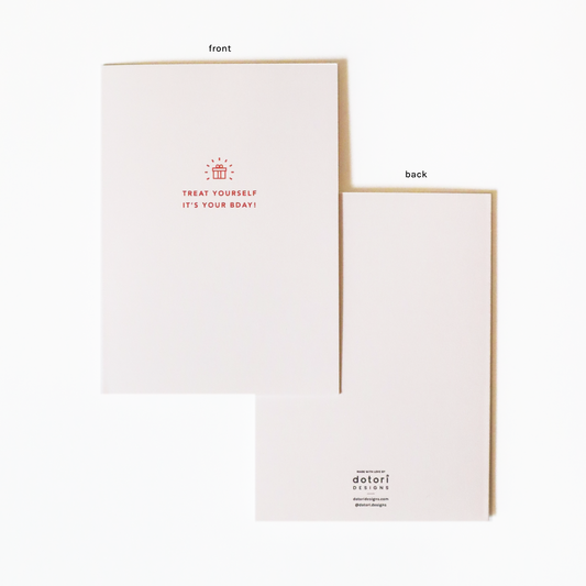 Treat Yourself It's Your Bday! | Happy Birthday Card