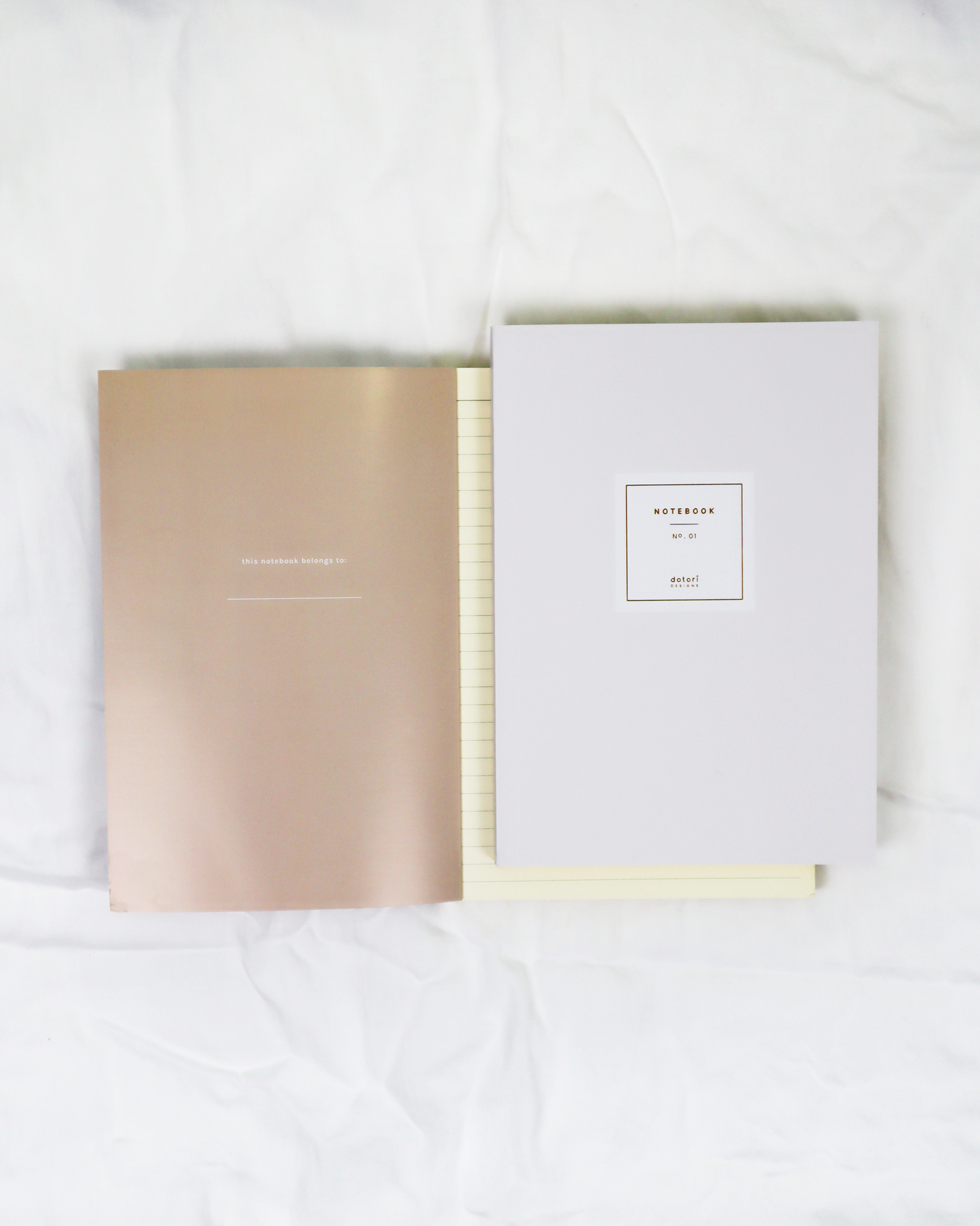 Ruled Notebook with Gold Foil